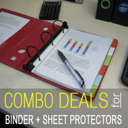 Buy Keepfiling binders and sheet protectors together