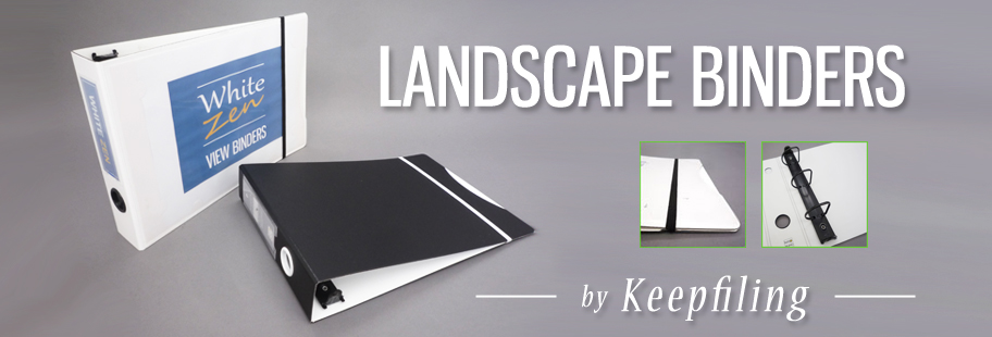 Keepfiling Landscape Binders & Horizontal Binders