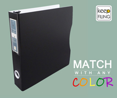 Keepfiling 3-Ring Office Binders match any color