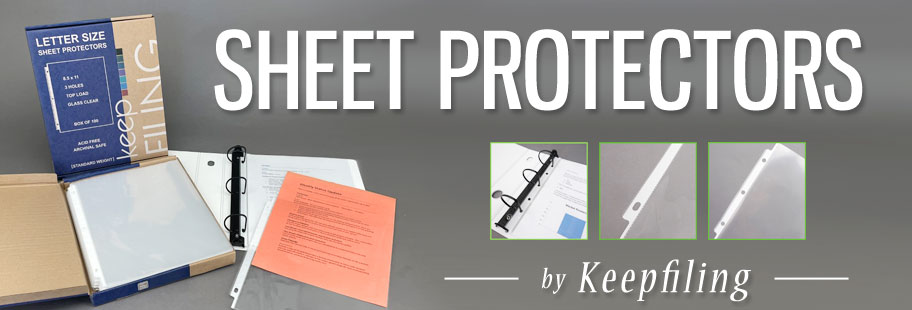Keepfiling Plastic Sheet Protectors for binders