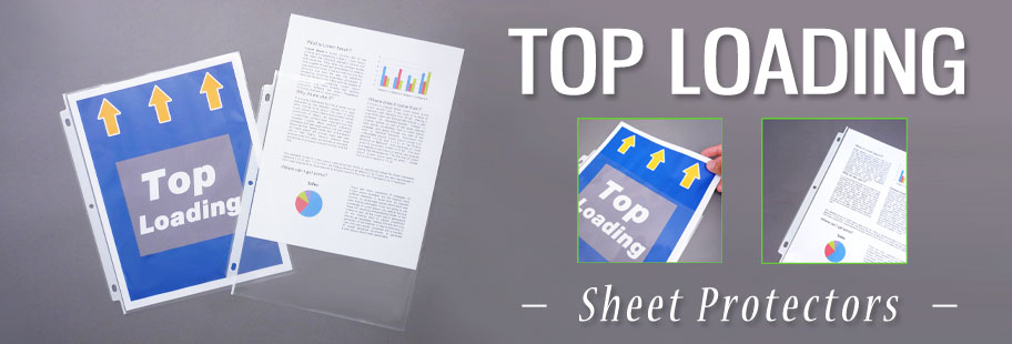 Top Load Clear Sheet Protectors & top loading sheet protectors from Keepfiling 