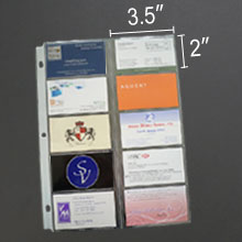 business card holder sheets for 20 cards