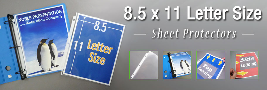 Letter 3 Ring Binder Sheet Protectors 8.5 x 11 – Ultra Clear